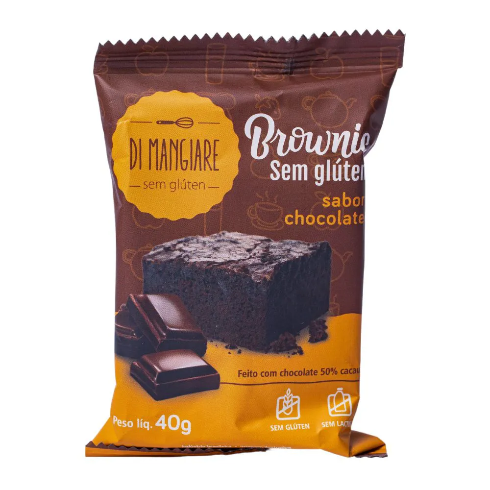 Brownie de Chocolate - Sem Glúten e Sem Leite