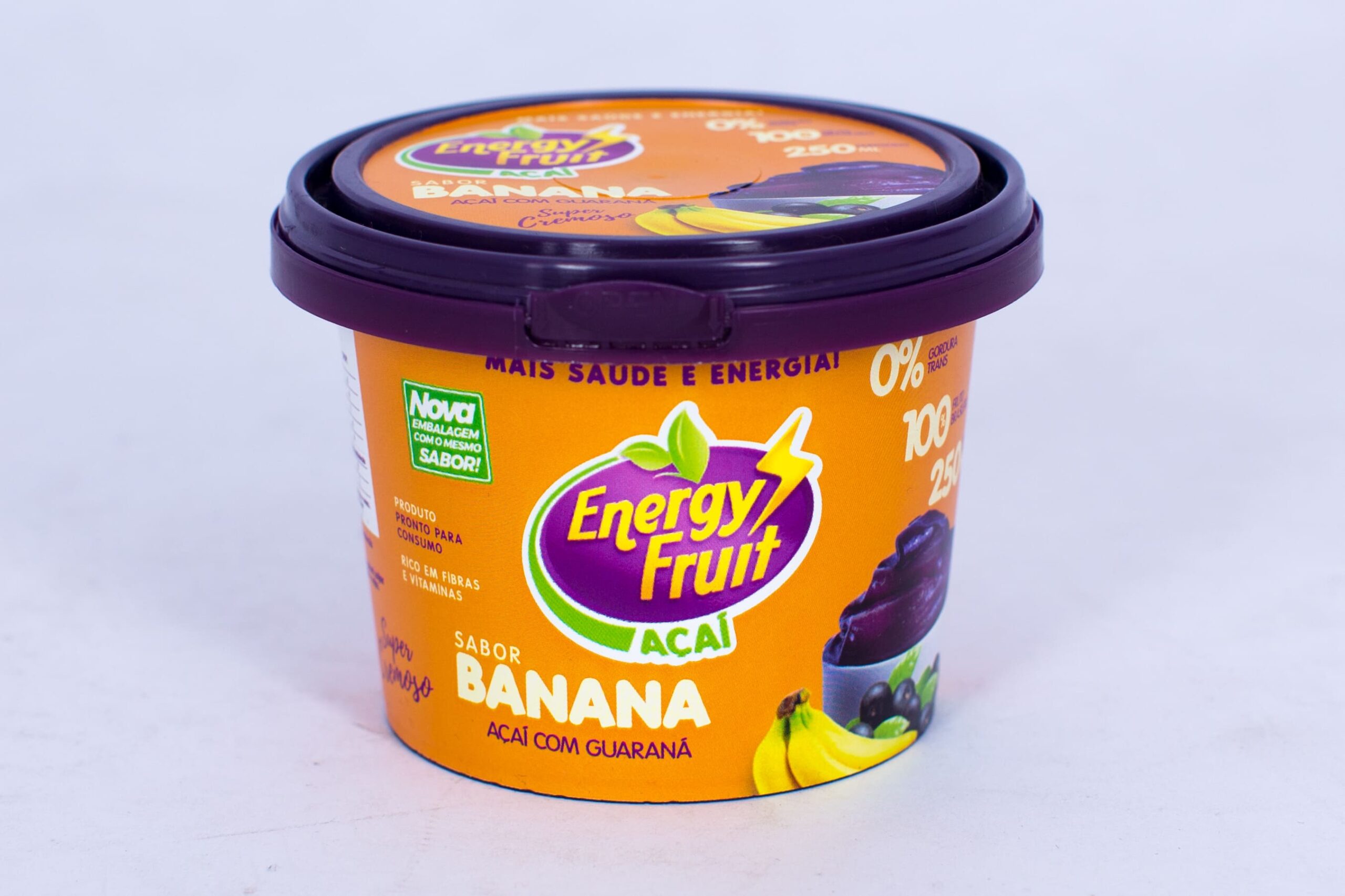 Açaí com Guaraná Energy Fruit - Sabor Banana - 250ml