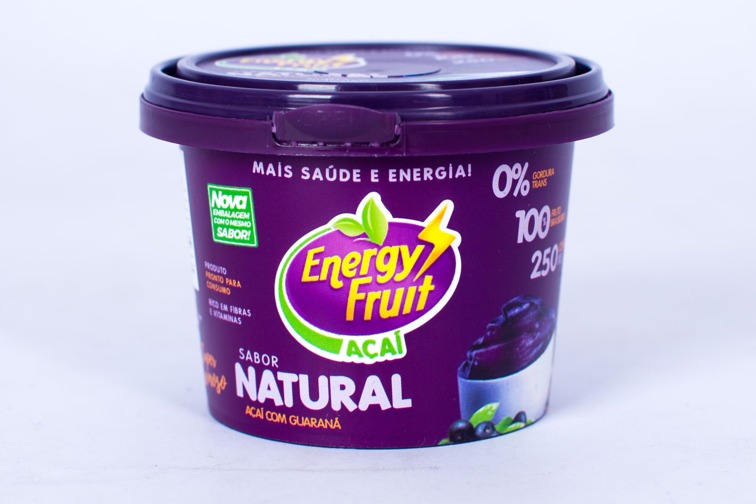 Açaí com Guaraná Energy Fruit - Sabor Natural - 250ml