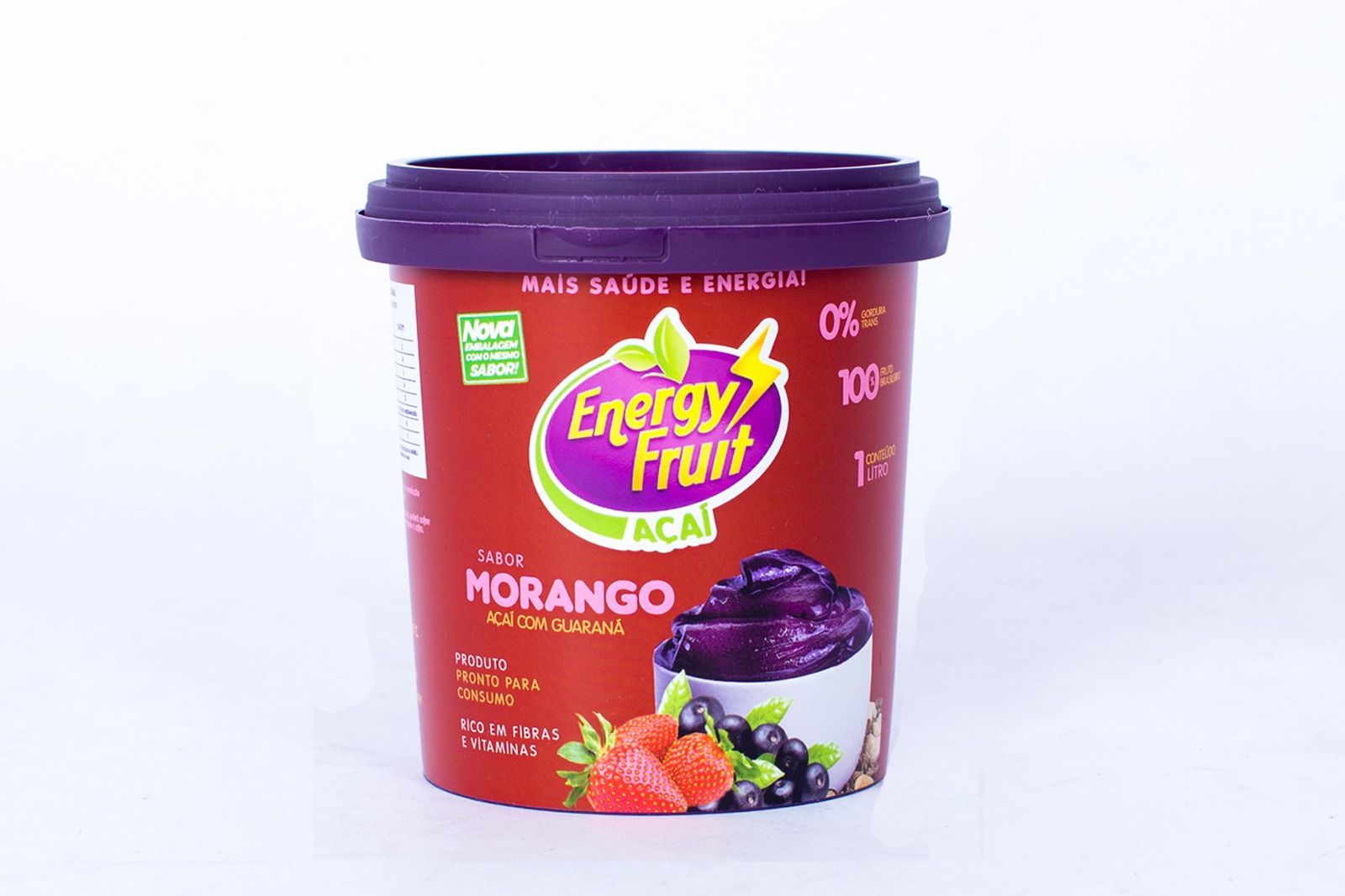 Açaí Energy Fruit sabor morango 1 litro