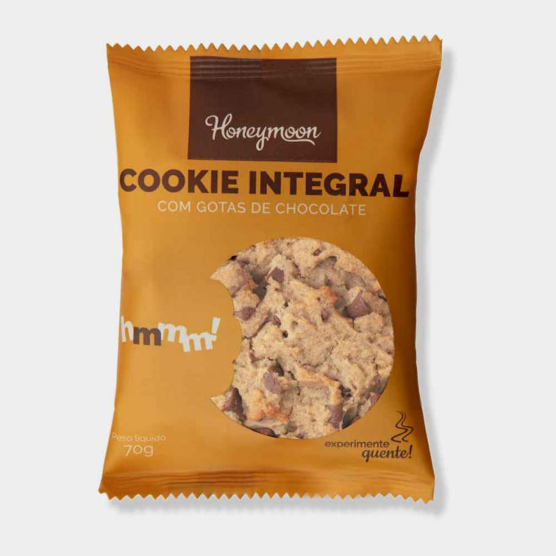 Cookie Integral com gotas de chocolate